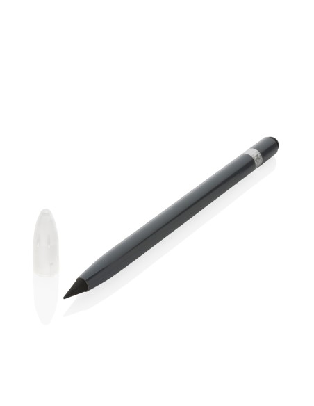 Penna senza inchiostro in alluminio con gomma